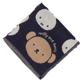 MIFFY & BORIS 3層紗布手帕 深藍色